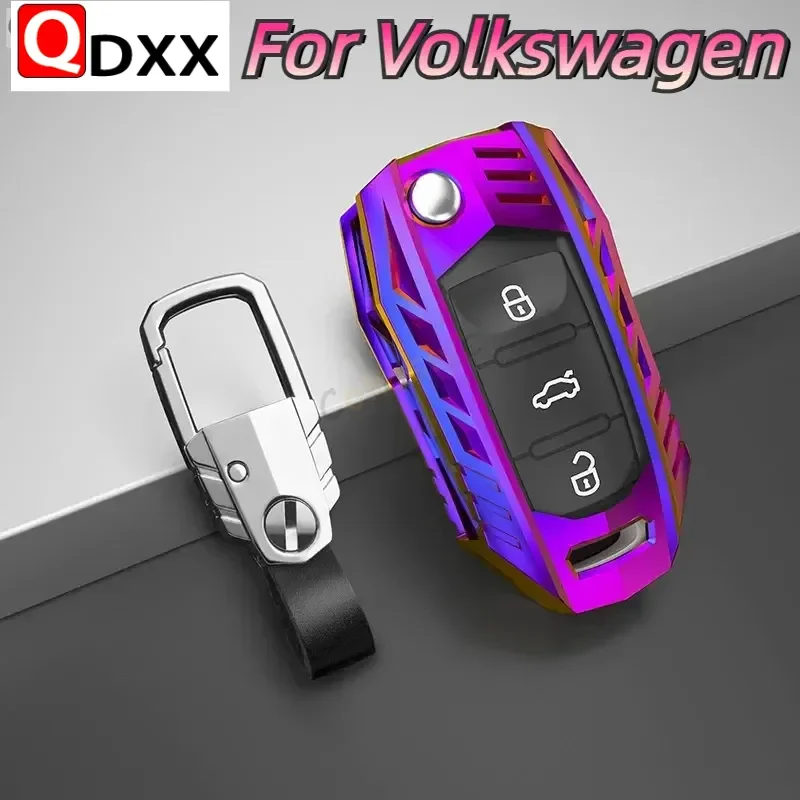 For Volkswagen VW Polo Tiguan Passat B5 B6 B7 Golf EOS 4 5 6 Scirocco Jetta MK4 MK6 Octavia Seat Accessories Car Key Case Cover