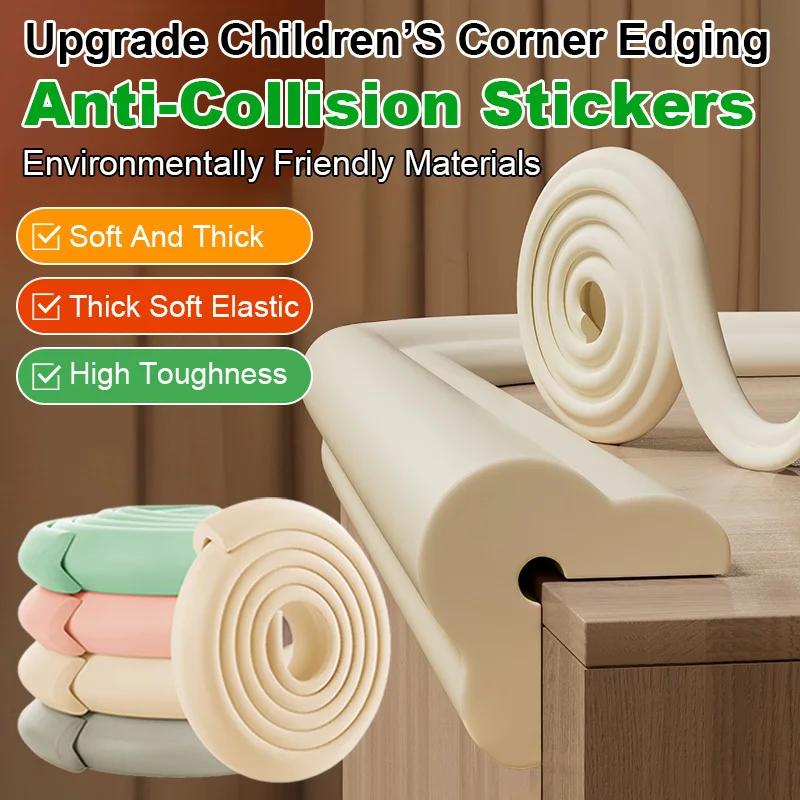2M Baby Safety Corner Protector Children's Table Corner Edge Anti-Collision Strip Foam Protection Bumper