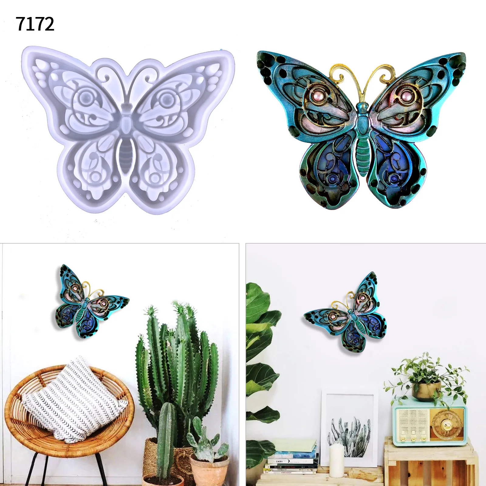 Butterfly Silicone Mold DIY Butterfly Wall Decoration Pendant Butterfly  Jewelry Home Ornament Silicone Mold For Resin Making - AliExpress