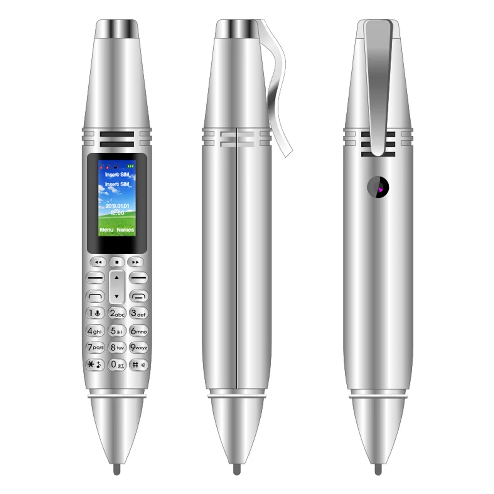 

Pen Type Mini Mobile Phone 0.96 Inch Screen Gsm Bluetooth Camera Dialer with Voice Recorder
