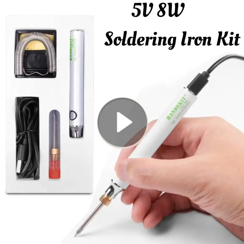 Electric Soldering Iron Set 5V 8W USB Charging Adjustable Temperature