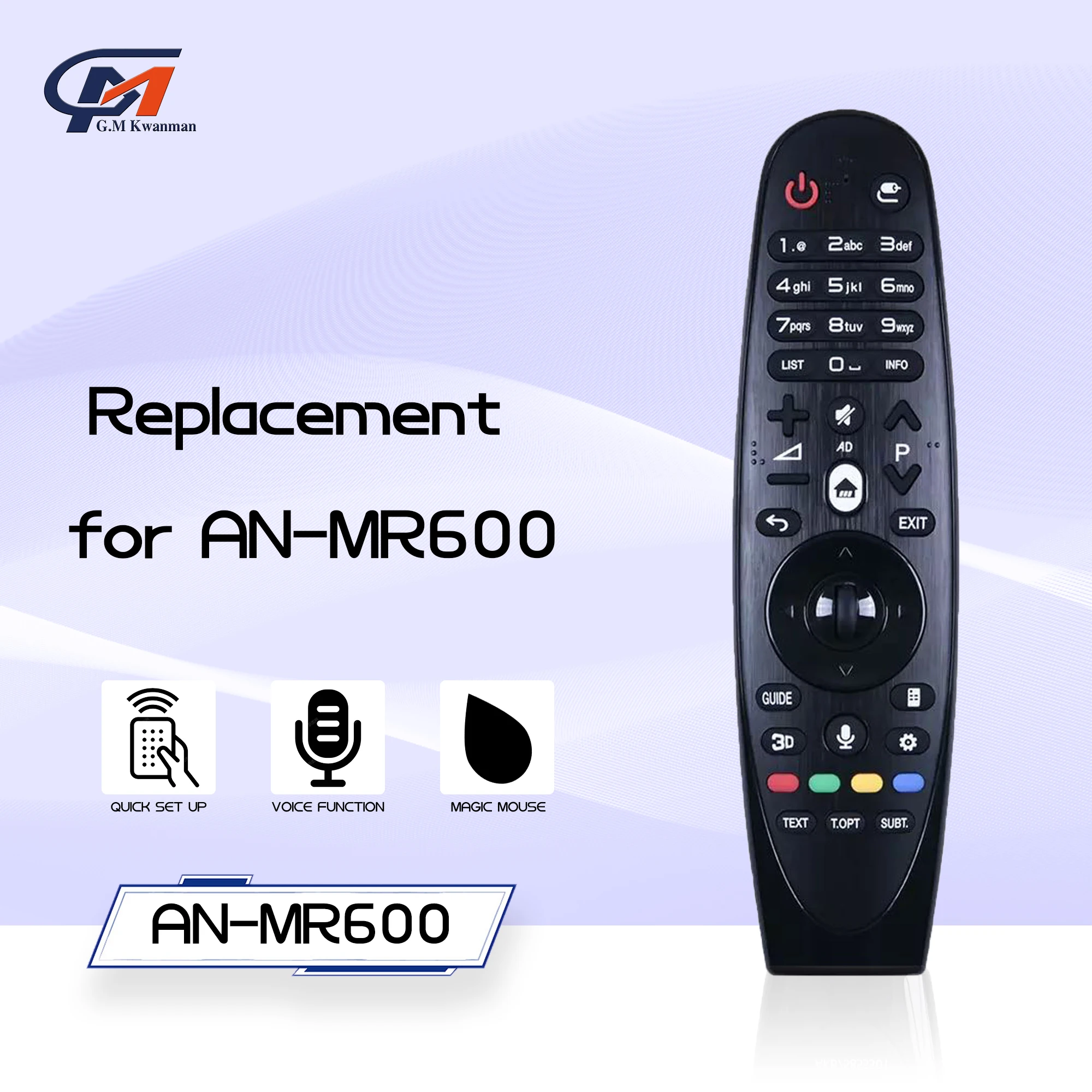 L Magic 스마트 LED TV용 음성 리모컨 AN-MR600, 음성 및 플라잉 마우스 기능, UF7700 UF8500 UF9500 에 적합, 신제품