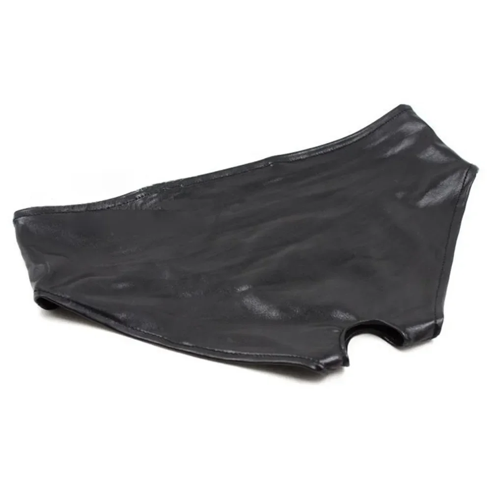 Womens Sexy Underwear Wet Look G-Strings Open Crotch Panties Underpants Lingerie Faux Leather Lingeries Black Shiny Glossy Pants women panties female underwear womens underwear