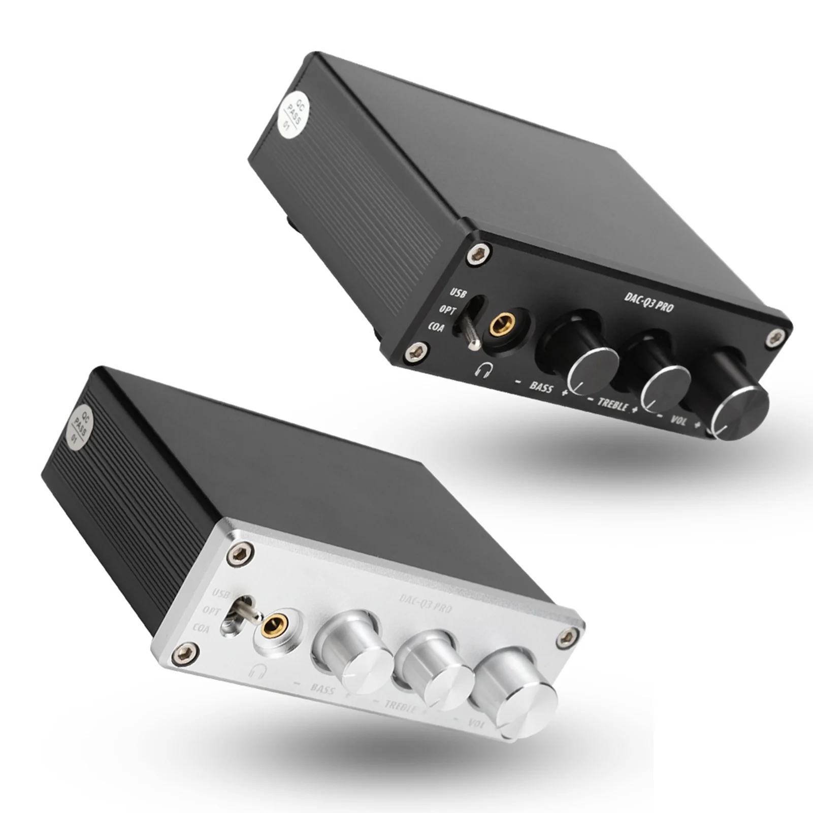 AC-Q3 PRO Decoding Decoder with Headphone Amplifier for 3.5MM Headphones Fiber Coaxial Signal To Output