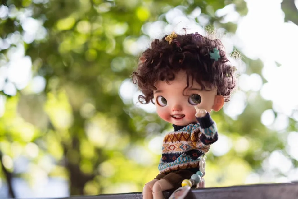 

Blythe Mohair Wig Varies DIY Styling 9-11inch Wig Suitable for Qbaby Amydoll Shaonvyu Hminordoll Big Head BJD dolls Accessories