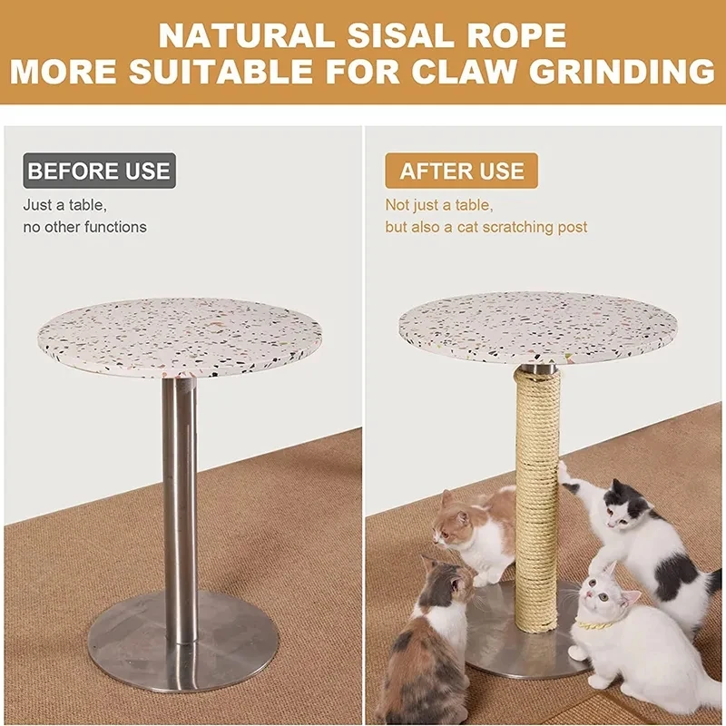 Natural Sisal Rope Cat Scratcher & Furniture Protector