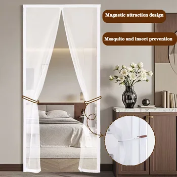 Magnetic curtains, fly and insect proof, automatic closing,magnetic mosquito nets,bedroom self-adhesive screen doors,door screen