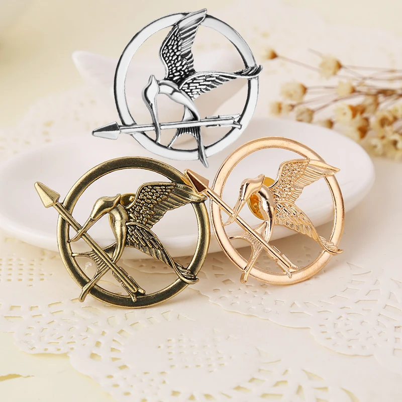 High Quality Hunger Game Mockingbird Retro Punk Brooch Alloy Jewelry Badge  Best Friend Gift Brooch Wholesale