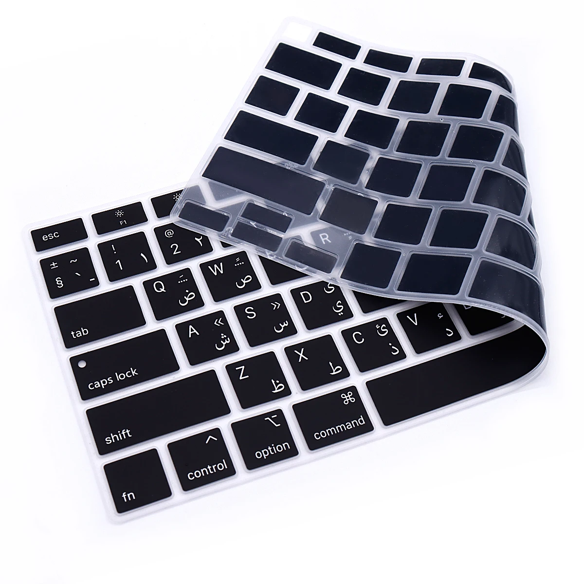 Arabic Arab language Keyboard Cover For MacBook Air 13 Inch A2337 M1 Clip and A2179 MacBook Air with Touch ID Silicone skin keyboard cover