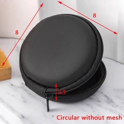 Compact Hard Shell Digital Gadgets Organizer - Premium Leather Storage Case for Earphones, Chargers, and Accessories (8x8x3.5)