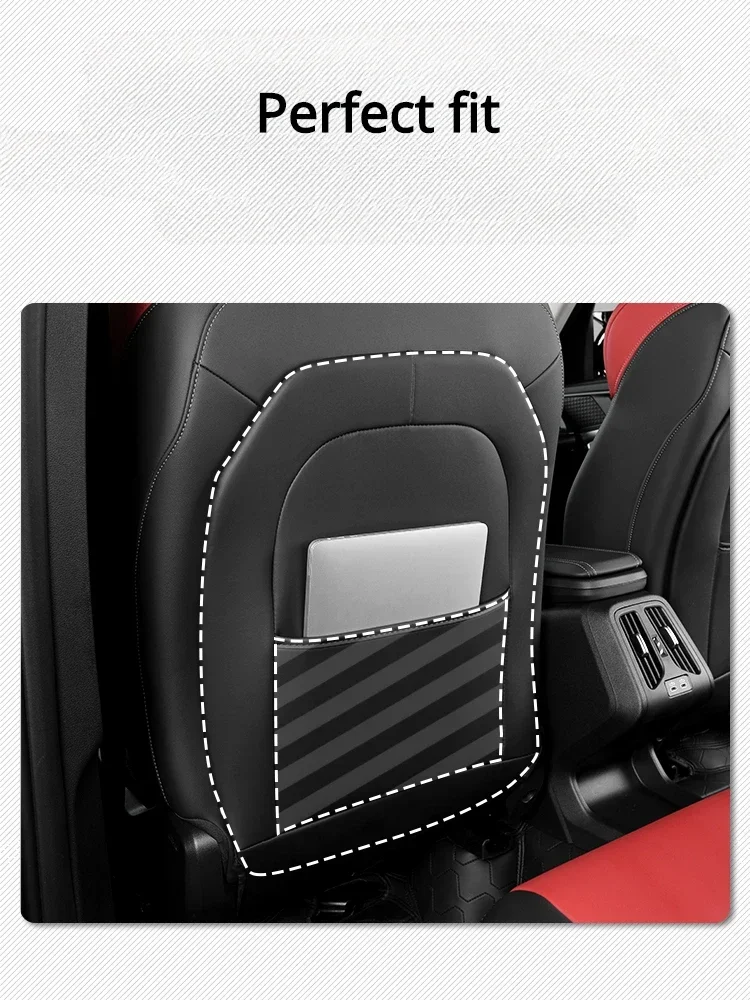 For BMW X1 iX1 Car Seat Back Anti Kick Pad Leather Dustproof Full Surrounded Seat Protector Car Interior Accessories