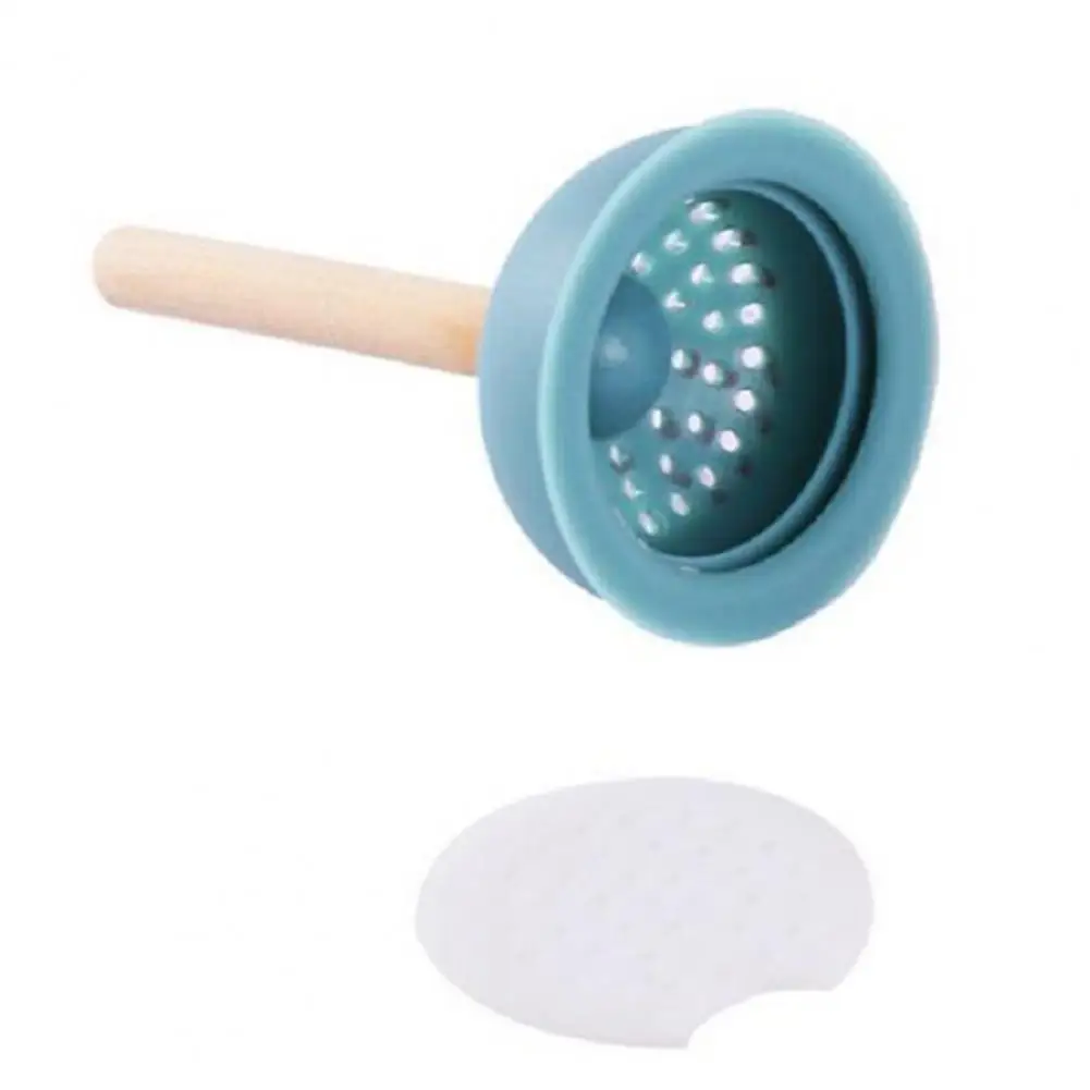 Tea Leaf Filter Toilet Pump Tea Infuser Infuser Durable Silicone Strainer with Handle Teaware for Home Kitchen Stainless