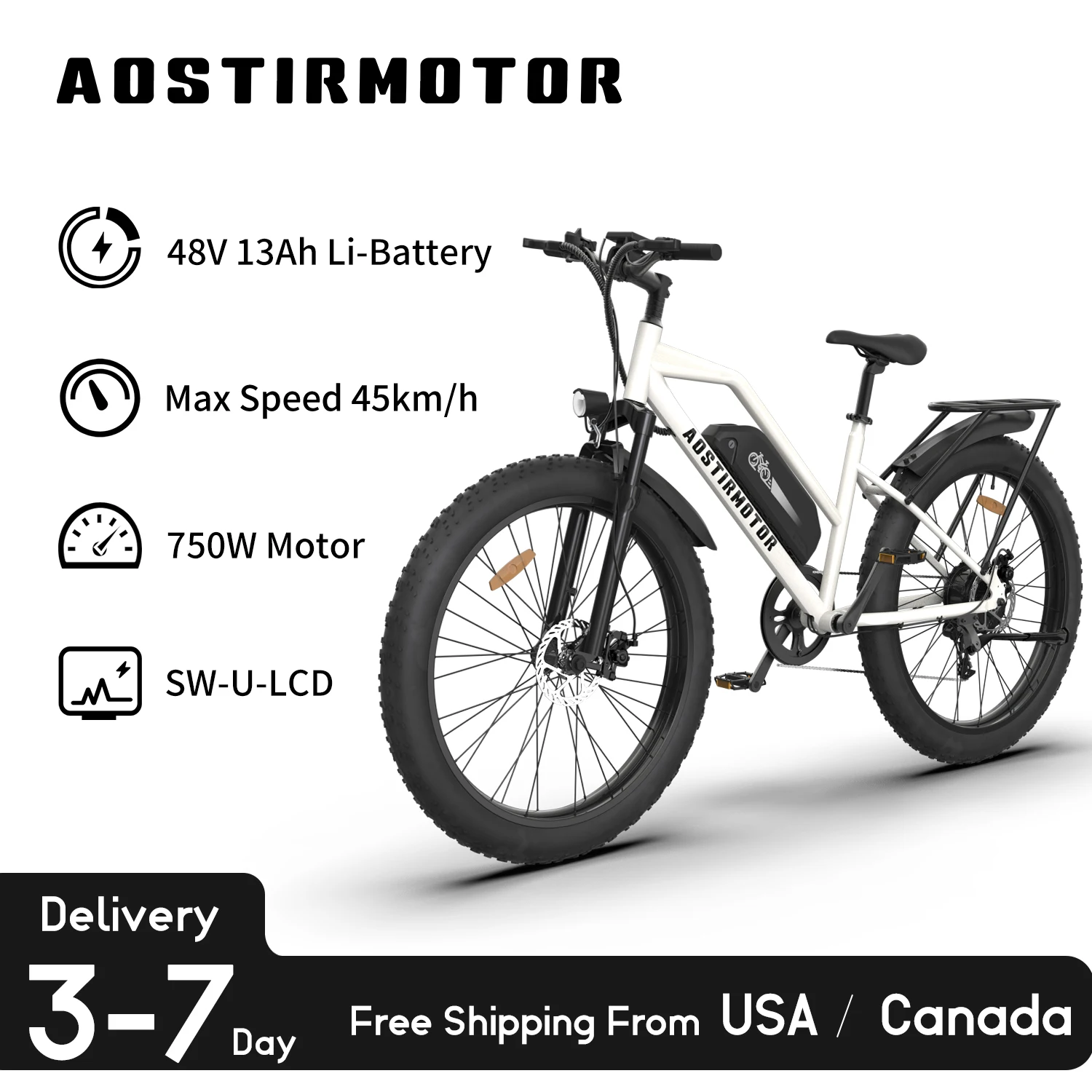Aostirmotor S07-g Electric Bike 750w 