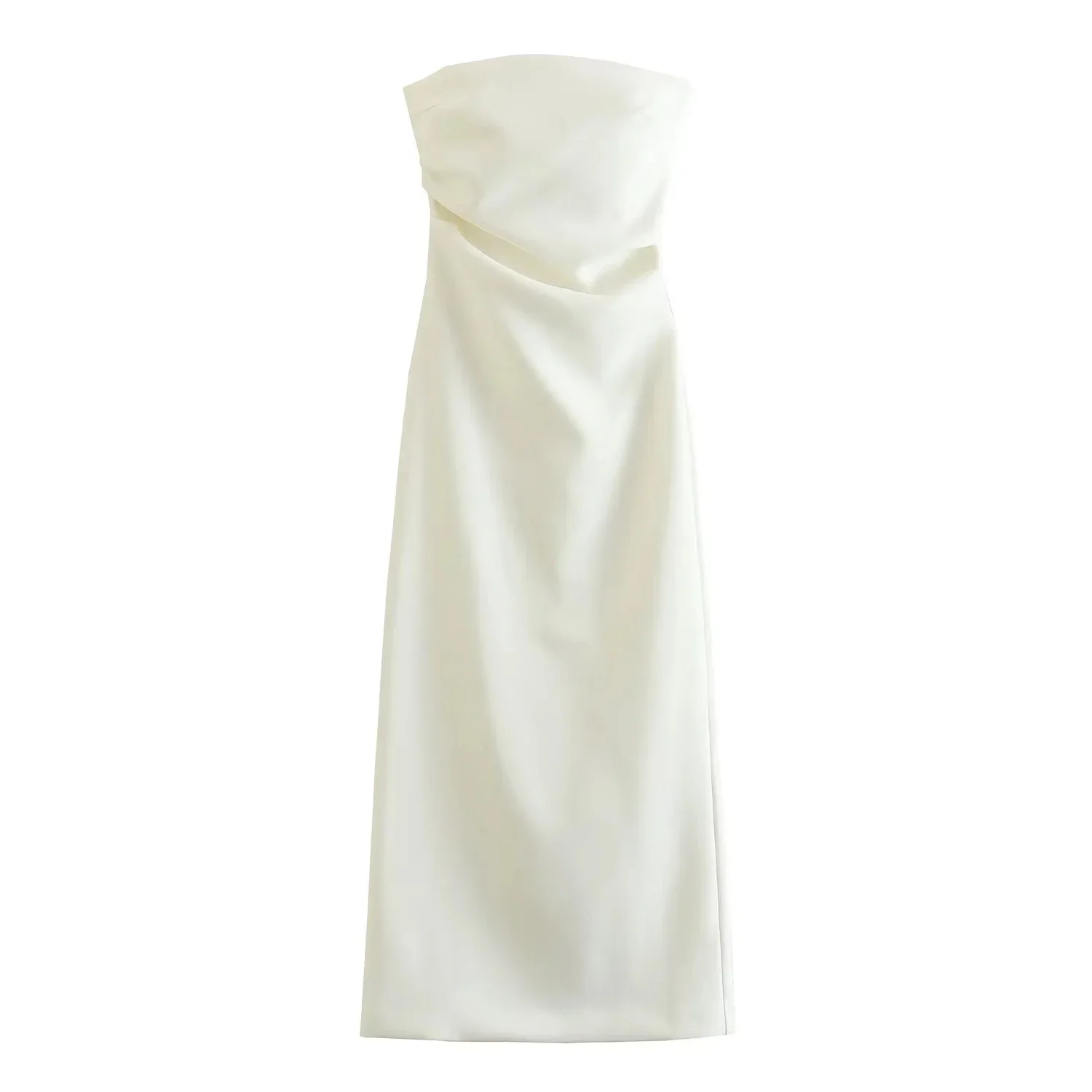 HXAO فساتين بيضاء بدون حمالات امرأة حفلة الصيف أسو...