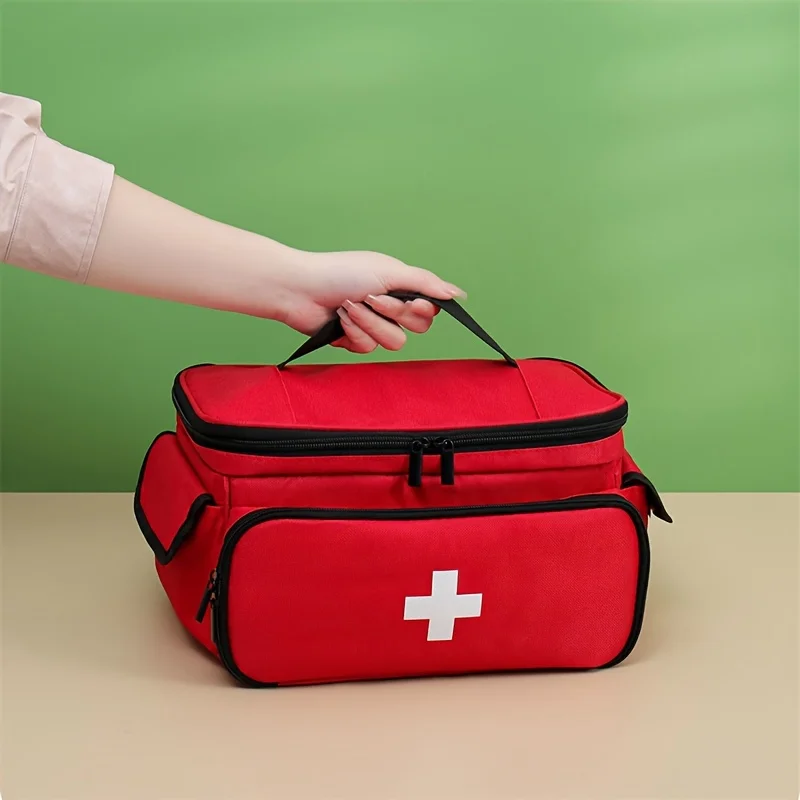 Compact Travel Medicine Bag - Portable Home Emergency Storage Box