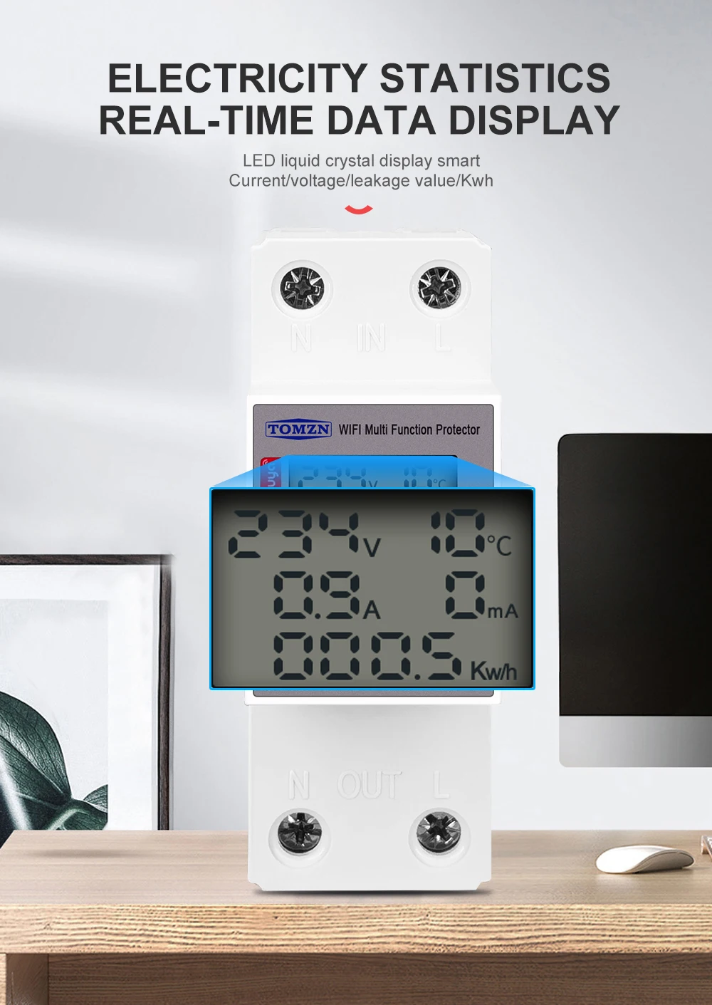 de energia kwh interruptor de medição temporizador