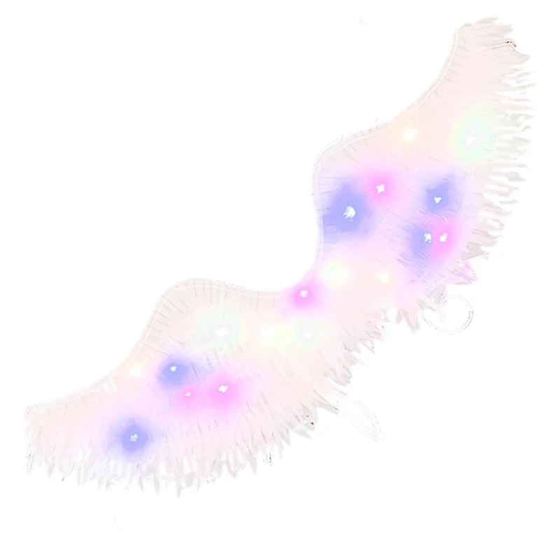 Fairy Wing Angel Gauze Halloween Costume Angel Wing for Roadside Booths Angel Wing Light up Gauze Photo Props Dropship