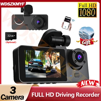 Dash Cam per auto Telecamera per registratore di veicoli Videocamera anteriore e posteriore con visione notturna IR Dashcam 1