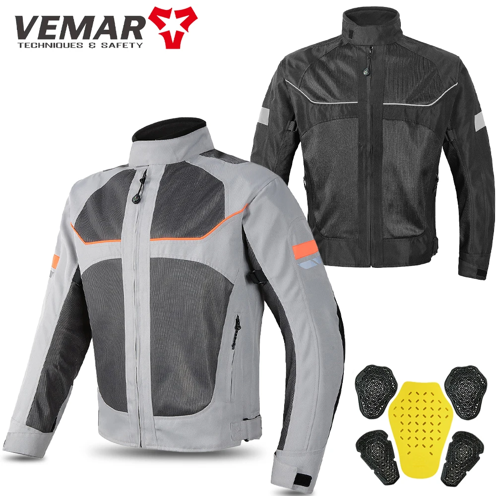 Motorcycle Jacket Men Motocross Motorbike Racing Summer Breathable Reflective Protective Gear motorcycle clothing