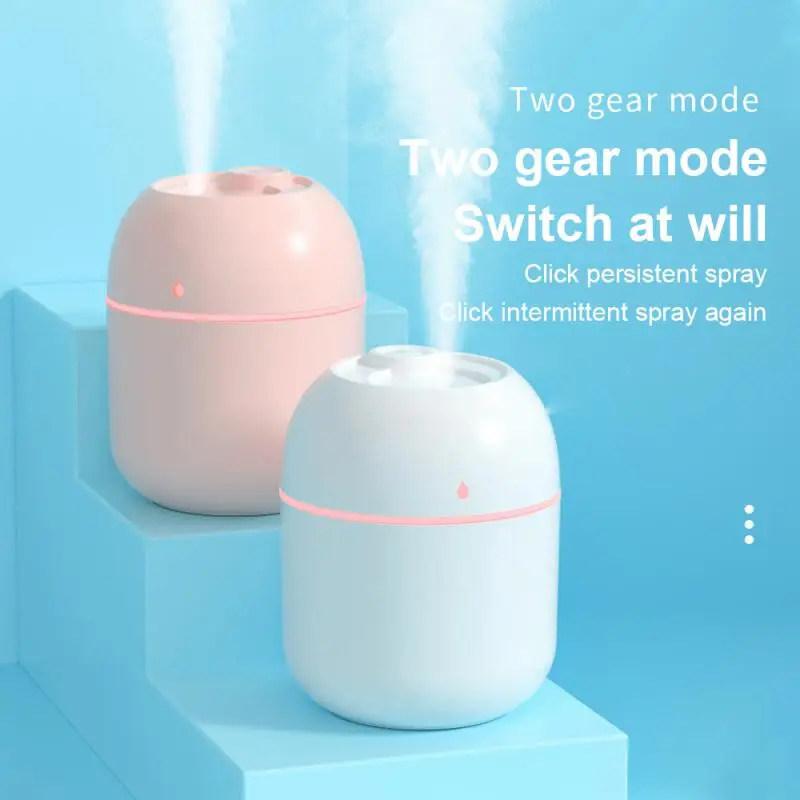 220ML USB Air Humidifier Portable LED Lamp Mini Atomization Diffuser ...