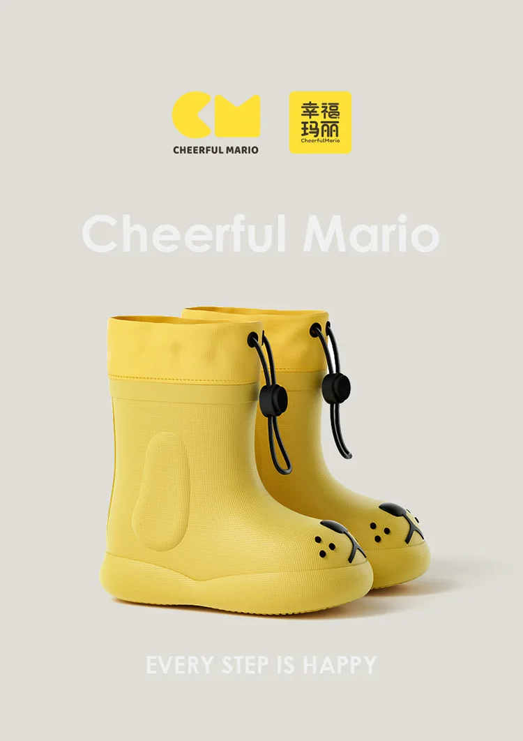 Childrens Waterproof Rain Boots - Boys and Girls EVA Safety Shoes
