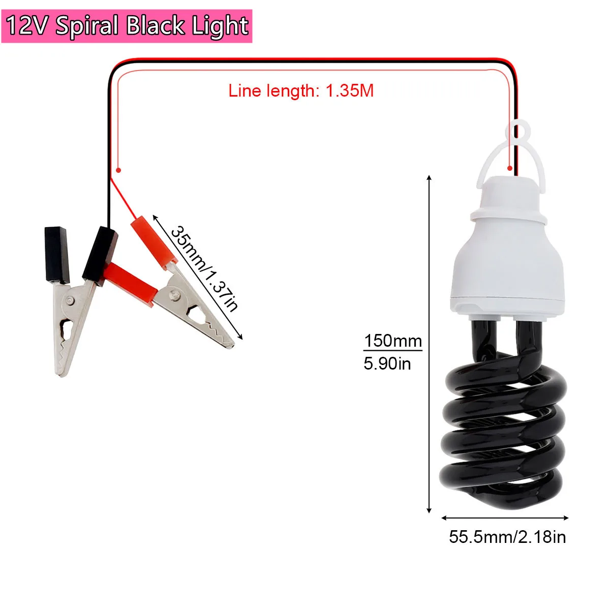 Blacklight UV Lamp 20W 30W 40W Ultraviolet Energy Saving UVA Bulbs