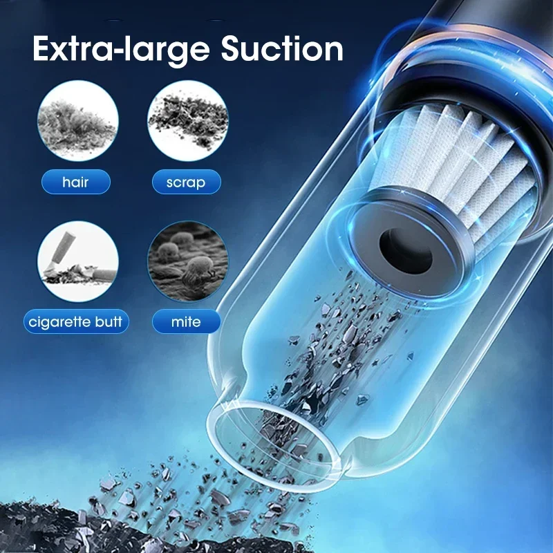 Powerful Car Vacuum Cleaner Wireless Blowing Suction High Power Multifunction Portable Vacuum Cleaner for car Home Appliance