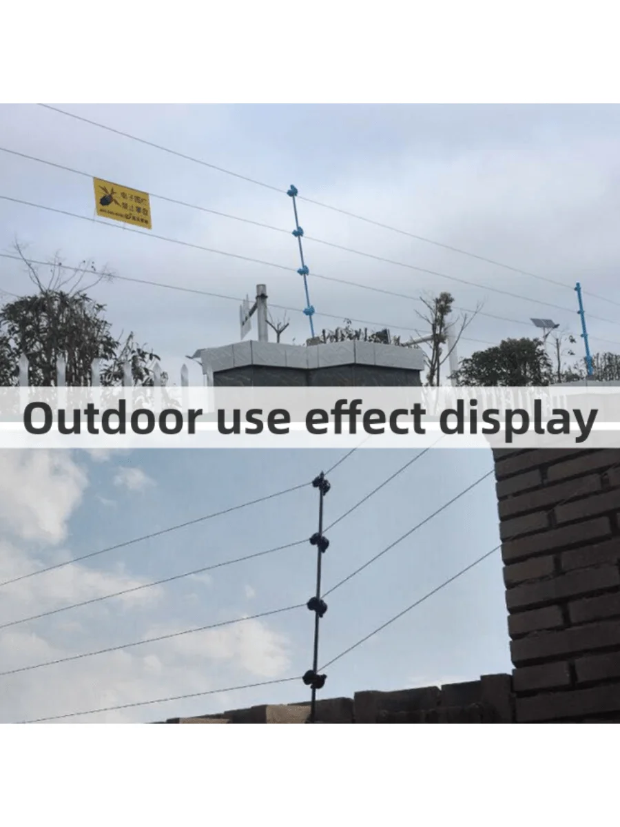 10Pcs Electric Fence Wire Insulators Pulse Electronic Fencing Accessories Middle Pole Insulator