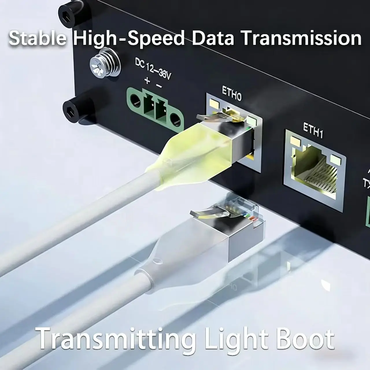 프로패치 F/UTP Cat6a 10G 라이트닝 패치 코드 0.1m 0.2m 0.3m 스위치, PS5, 라우터, Xbox, 컴퓨터 및 서버 스위치용