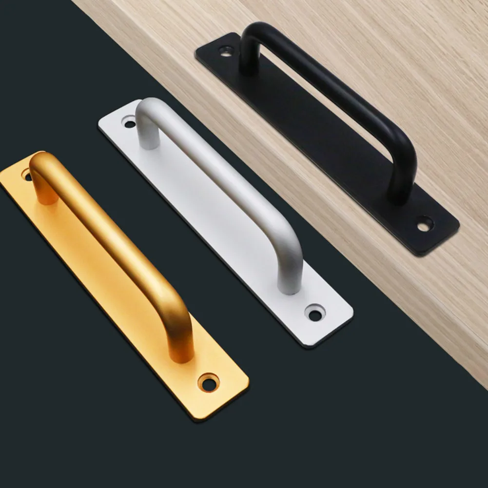Description Picture 2 of itemNo-Punch Room Door Handles Wooden Sliding Door Sliding Door Pulls Pocket Door Window Glass Door Knobs 192 Hole Spacing