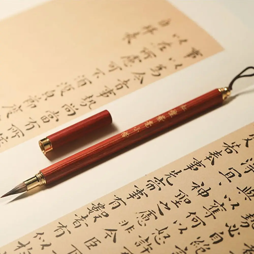 

Calligraphy Brush Art Paint Brush Crisperding Oil Painting Oil Watercolor Paint Brush Wooden Handle Wolf Hair