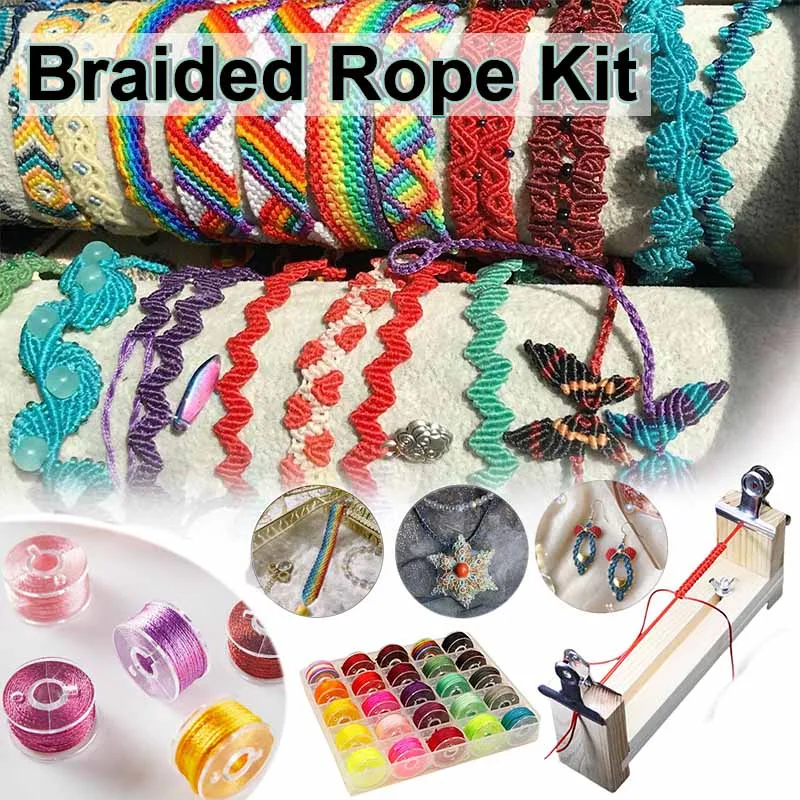 DIY Handmade Knitting Art Craft Activity Weaving Machine Bracelet