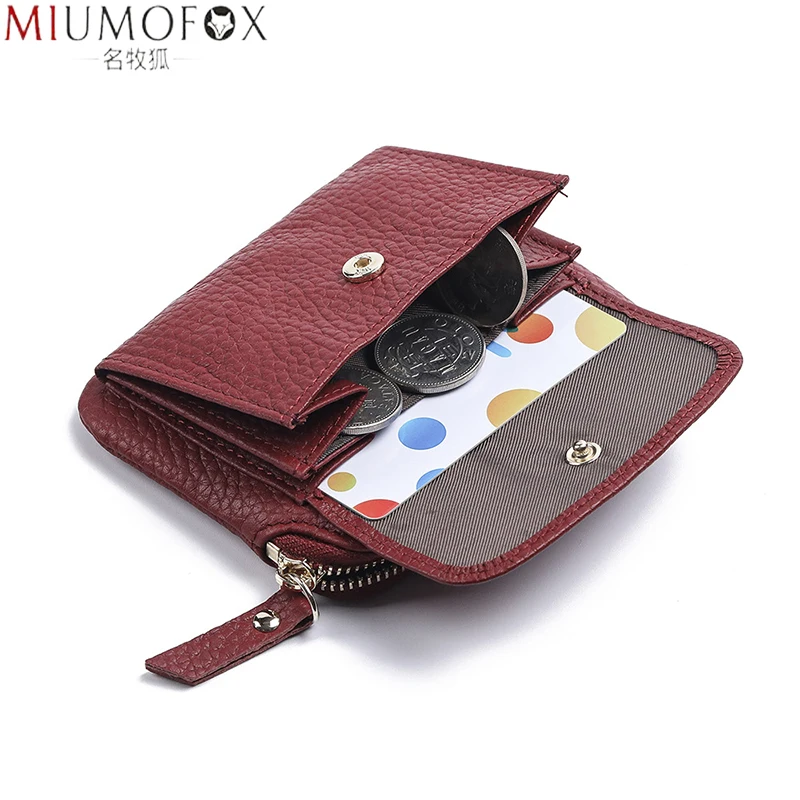 Women Mini Wallet Short Wallets Purses Zipper Leather Coin Purse Keychain Coins Pocket Bag coin purse women wallet card wallet coin wallet change bag card holders