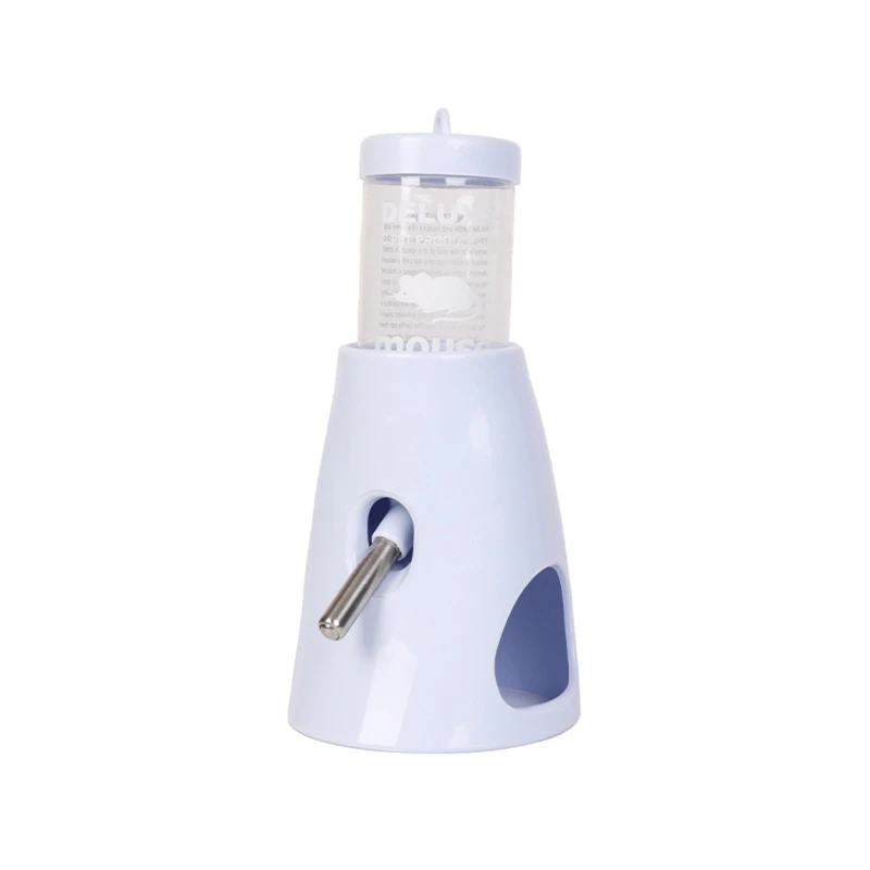 

Small Animal Plastic Water Bottle with Stand Holder 2.7 oz No Drip Waterer for Hamster Rabbit for Glass for T