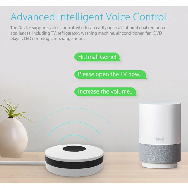 Smart Universal Remote Control Wireless Remote Controller Smart IR Remote Control Bluetooth Voice Remote Control Tuya Smart WiFi IR Remote Control Hub WiFi + 433 for Alexa Google Air Conditioner TV wireless Infrared Universal Remote Controller