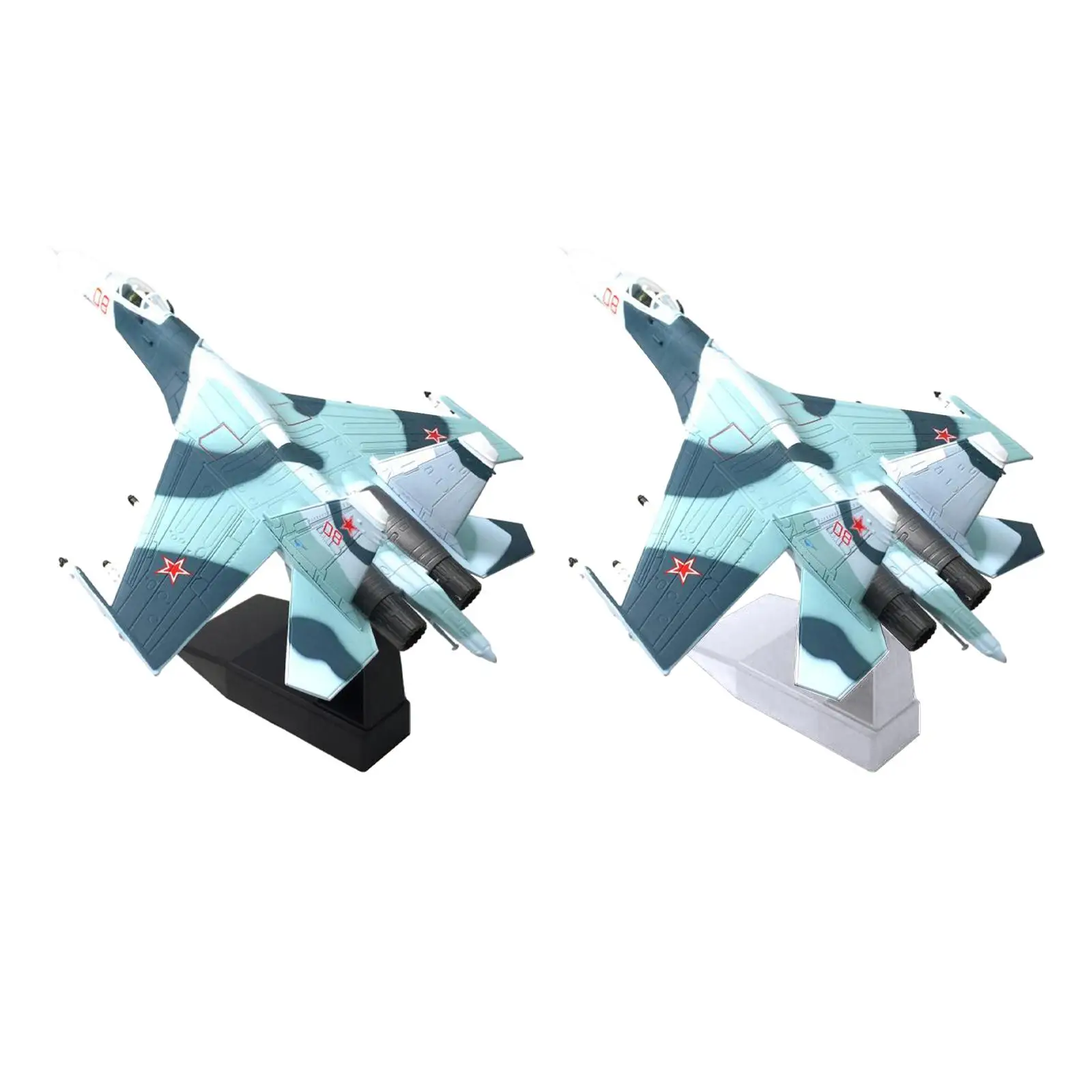 

1:100 Attack Fighter Model Metal Plane Model Tabletop Decor with Display Base Miniature Toys for Home TV Cabinet Shelf Cafe