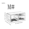 Desktop Cosmetics Display Stand lipstick Skincare Storage Box Acrylic Transparent Multi-layer Drawer Storage Rack, S#-M# Model 3