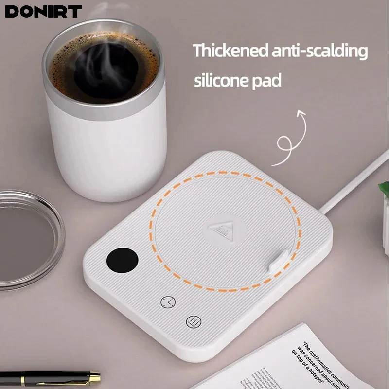 Coffee Mug Warmer Cup Heater 4 Gears Temperature Beverage Cup Pad Warm Mat Heating Coasters Plate Pad for Cocoa Tea Water Milk