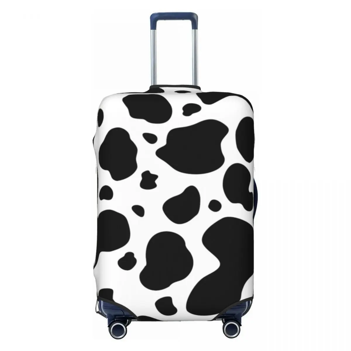Black And White Cow Print Suitcase Cover Vacation Cow Spots Pattern Fun Luggage Case Travel Protector 2