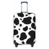 Black And White Cow Print Suitcase Cover Vacation Cow Spots Pattern Fun Luggage Case Travel Protector 2