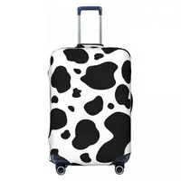 Black And White Cow Print Suitcase Cover Vacation Cow Spots Pattern Fun Luggage Case Travel Protector 2
