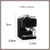 Coffee Maker Bookshelf Counter Table Model Electrical Model Decor Toy 1:12 Dollhouse Miniature Furniture Accessories 6