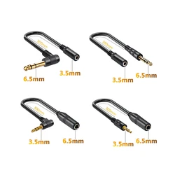Nku 1/4 6.35mm to 1/8 3.5mm TRS Stereo Jack Headphone Adapter Audio Cable for Amplifier Guitar Keyboard Piano Home Theater Mixer