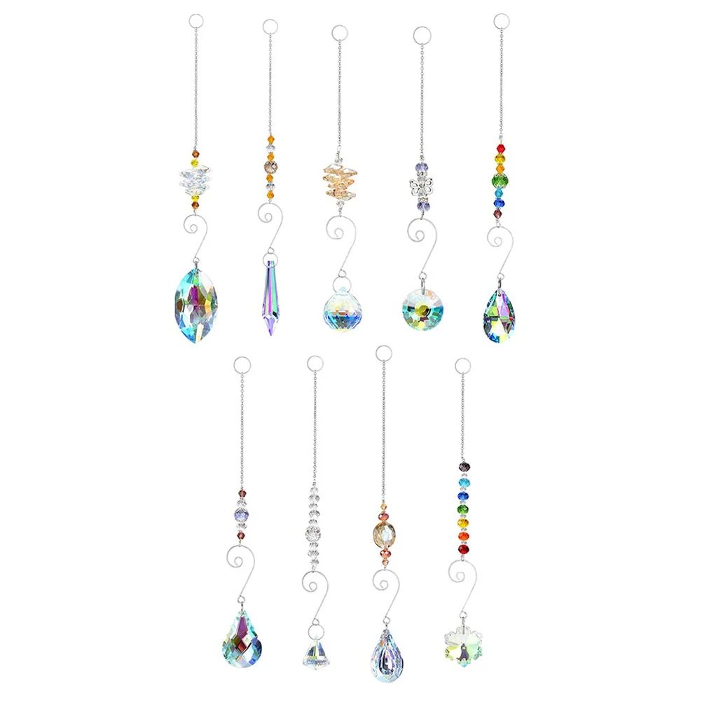 

Window Sun Catcher Pendants Crystal Lighting Curtain Decorative Hanging Crystals
