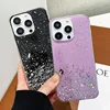 Luxury Bling Glitter Transparent Case For iPhone16 Pro Max 15 14 13 12 11 XR XS X 8 7 Plus mini SE2020 Shockproof Cases Cover 1