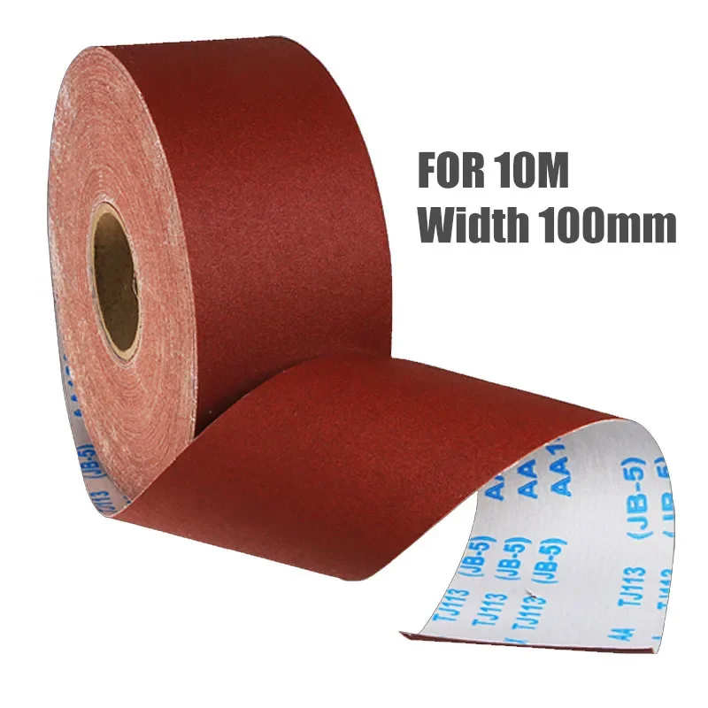 

For 10m Width 100mm Emery Cloth Roll Polishing Sandpaper Grinding Tools Metalworking #60-800 woodworking tools and accessories