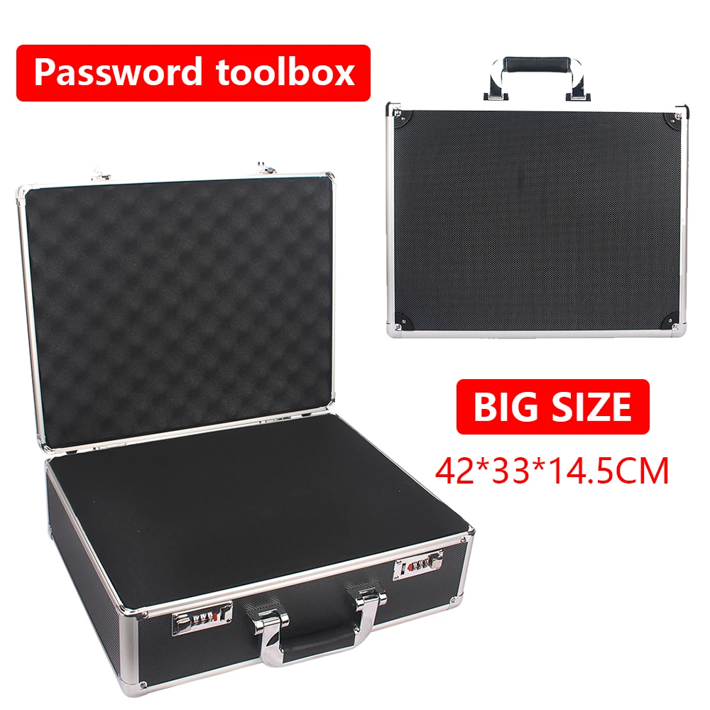Portable-Aluminum-Password-Tool-Box-Organizer-Shockproof-Tool-Case ...