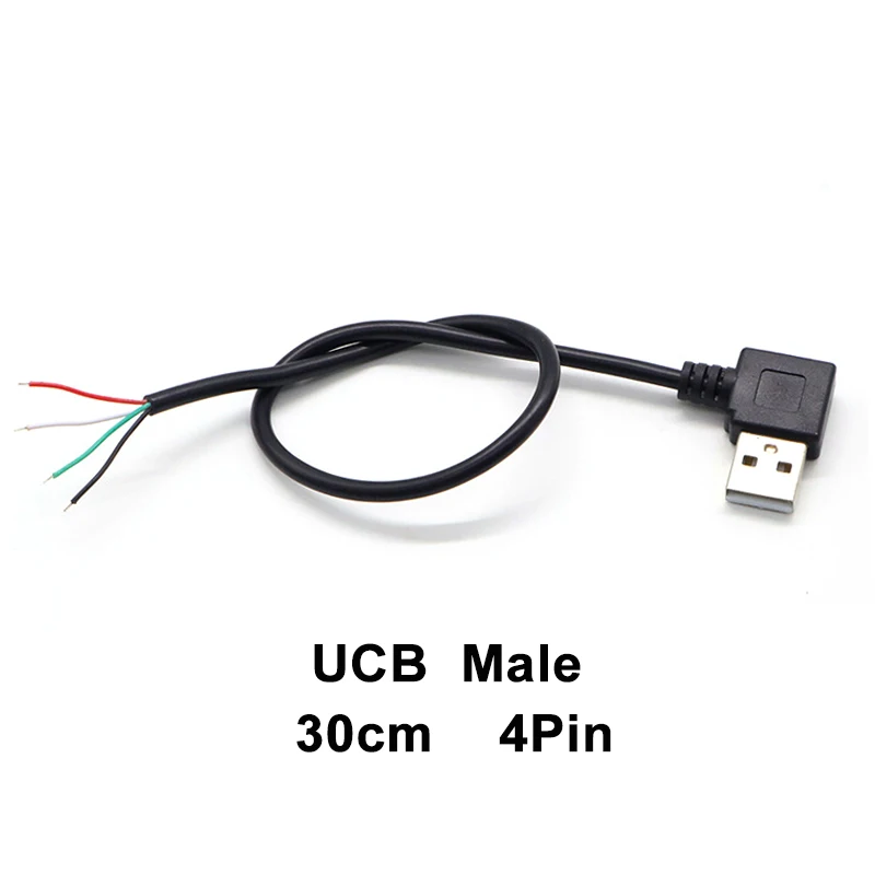 ตัวเลือกสินค้า ชิ้นส่วนชาร์จ USB 2.0 แบบข้อศอก ใช้ได้กับ Micro USB และ Type-C