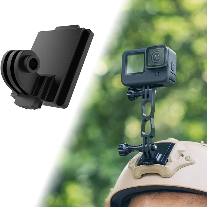 Aluminum Alloy Tactical Helmet Mount Base for GoPro Hero 13 12 11 10 9 8 Insta360 SJCAM AKASO DJI Osmo Action Camera Accessories