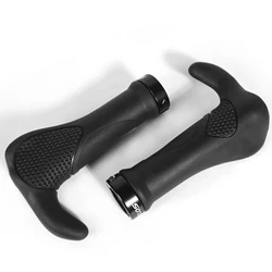 Ergonomic Non - Slip Rubber Bike Handlebar Grips with Extended Bar - Durable MTB Bicycle Accessories (M - Size)